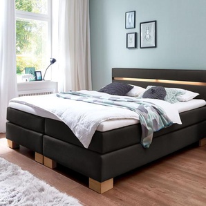 Boxspringbett Vincenzo, petrol, 160x200 cm, H3 bis 120kg