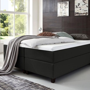 Boxspringliege Luciano, braun, 120x200 cm, H3 bis 120kg