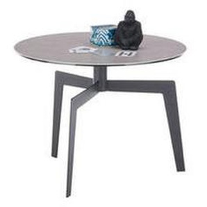 Boxxx Couchtisch, Grau, Schwarz, Keramik, rund, eckig, Flachrohr, 60x45x60 cm, Wohnzimmer, Wohnzimmertische, Couchtische, Couchtische Keramik