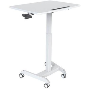 Boxxx Laptoptisch, Weiß, Metall, Holzwerkstoff, rechteckig, eckig, 60x80-130x80 cm, höhenverstellbar, Arbeitszimmer, Schreibtische, Computertische