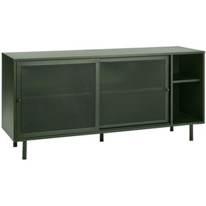 Boxxx Sideboard, Olivgrün, Metall, 3 Fächer, 160x75x45 cm, Beimöbel erhältlich, stehend, Schlafzimmer, Schlafzimmer Kommoden