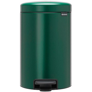 Brabantia Abfalleimer NEW Icon, Dunkelgrün, Kunststoff, 12 l, 25.1x41.1x33.8 cm, Küchen, Küchenausstattung, Mülleimer