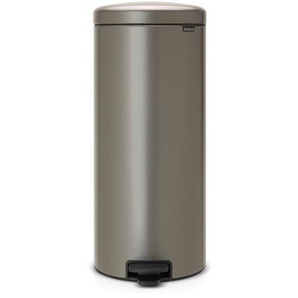 Brabantia Abfalleimer NEW Icon, Platin, Kunststoff, 30 l, 29.3x67.9x38 cm, Küchen, Küchenausstattung, Mülleimer