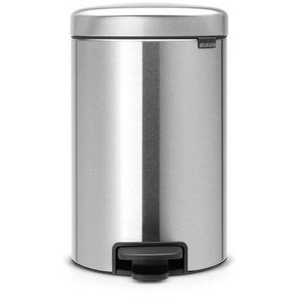 Brabantia Abfalleimer NEW Icon, Silber, Kunststoff, 12 l, 25.1x41.1x33.8 cm, Küchen, Küchenausstattung, Mülleimer