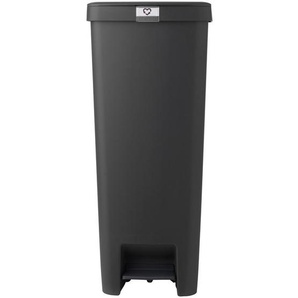 Brabantia Abfalleimer StepUp, Dunkelgrau, Kunststoff, 40 l, 28x66.6x35.2 cm, Küchen, Küchenausstattung, Mülleimer