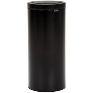 Brabantia Abfalleimer Touch BIN ®, Schwarz, Metall, 30 l, 29.3x67.9x38 cm, Küchen, Küchenausstattung, Mülleimer