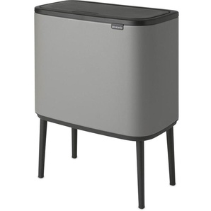 brabantia Bo Touch Bin Mineral Concrete Grey 3 x 11 L