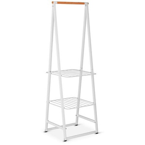 Brabantia Kleiderständer Linn, Weiß, Metall, 60x97x13 cm, Garderobe, Garderobenständer