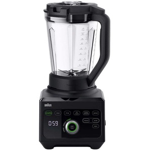 BRAUN Standmixer PowerBlend 9 JB9040BK Zerkleinerer Hochleistungsmixer, 1600 W, 2 l schwarz