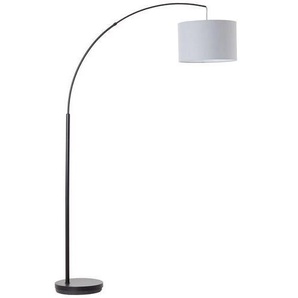 Brilliant Bogenlampe Aike, ohne Leuchtmittel, 180 cm Höhe, Ausladung 113 cm, E27, Metall/Textil