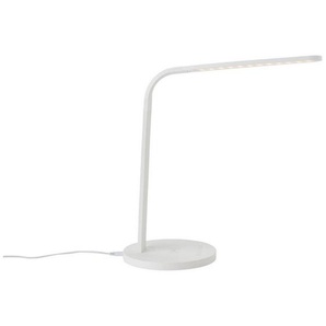 Brilliant Tischleuchte Idelle, LED fest integriert, Tageslichtweiß, LED mit Induktionsladeschale weiß