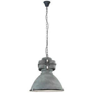 Brilliant Pendelleuchte ANOUK, ohne Leuchtmittel, 130cm Höhe, E27 max. 60W, Metall/Glas, grau antik, dimmbar, Industrial