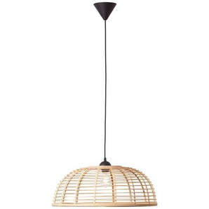 Brilliant Pendelleuchte Crosstown, ohne Leuchtmittel, Hängelampe 56cm holz hell/schwarz