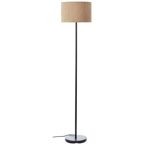 Brilliant Stehlampe Tony, ohne Leuchtmittel, mit Cord-Lampenschirm, 150 x 35 cm, E27, Metall/Textil, grau/schwarz