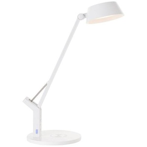 Brilliant Tischleuchte Kaila, LED wechselbar, Tageslichtweiß, LED Tischlampe mit Induktionsladeschale weiß