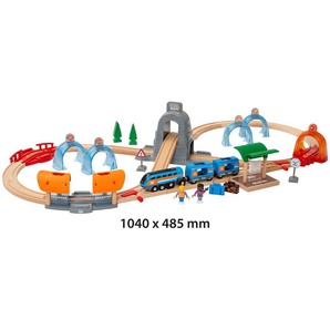 BRIO® Spielzeug-Eisenbahn BRIO® WORLD, Smart Tech Sound Action Tunnel Reisezug, (Set), FSC®- schützt Wald - weltweit