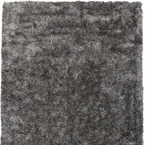 Bruno Banani Hochflor-Teppich Alga, rechteckig, Höhe: 40 mm, Uni, Shaggy, Langflor, besonders weich und kuschelig, Wohnzimmer