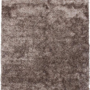 Bruno Banani Hochflor-Teppich Alga, rechteckig, Höhe: 40 mm, Uni, Shaggy, Langflor, besonders weich und kuschelig, Wohnzimmer