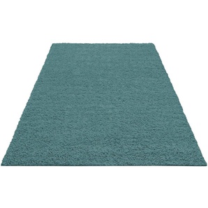 Bruno Banani Hochflor-Teppich Shaggy Soft, rechteckig, Höhe: 30 mm, gewebt, Uni Farben, besonders weich und kuschelig