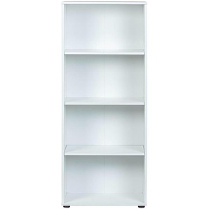 Bücherregal Arco 3 - weiß - Materialmix - 60 cm - 145 cm - 30 cm | Möbel Kraft