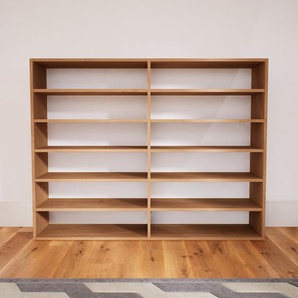 Bücherregal Eiche - Modernes Regal für Bücher: Hochwertige Qualität, einzigartiges Design - 151 x 117 x 34 cm, Individuell konfigurierbar