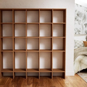 Bücherregal Eiche - Modernes Regal für Bücher: Hochwertige Qualität, einzigartiges Design - 195 x 194 x 34 cm, Individuell konfigurierbar