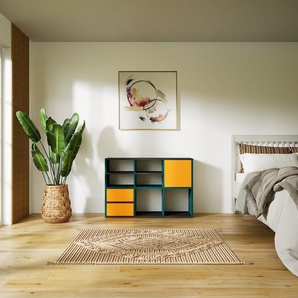 Sideboard Gelb - Sideboard: Schubladen in Gelb & Türen in Gelb - Hochwertige Materialien - 118 x 79 x 34 cm, konfigurierbar