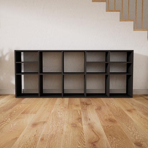 Sideboard Graphitgrau - Designer-Sideboard: Hochwertige Qualität, einzigartiges Design - 195 x 79 x 34 cm, Individuell konfigurierbar