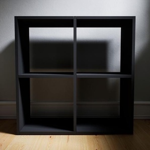 Bücherregal Graphitgrau - Modernes Regal für Bücher: Hochwertige Qualität, einzigartiges Design - 79 x 79 x 34 cm, Individuell konfigurierbar