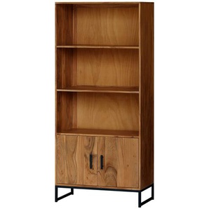 Bücherregal - holzfarben - Materialmix - 80 cm - 180 cm - 39 cm | Möbel Kraft