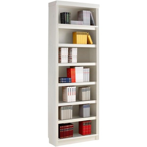 Bücherregal HOME AFFAIRE Soeren Regale Gr. H/T: 220cm x 33cm, 6 St., beige (cremeweiß) in 2 Höhen und Tiefen, mit viel Stauraum