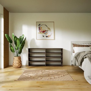 Schallplattenregal Nussbaum - Modernes Regal für Schallplatten: Hochwertige Qualität, einzigartiges Design - 151 x 79 x 34 cm, Selbst designen