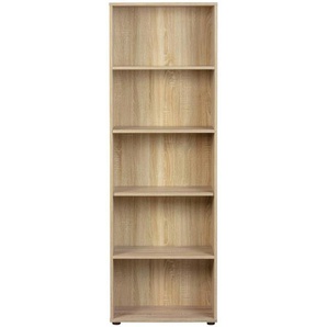 Bücherregal Parini 4 5F - holzfarben - Materialmix - 60 cm - 180 cm - 30 cm | Möbel Kraft