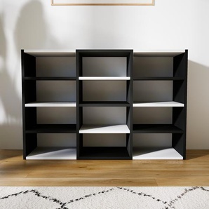 Sideboard Schwarz - Designer-Sideboard: Hochwertige Qualität, einzigartiges Design - 118 x 79 x 34 cm, Individuell konfigurierbar