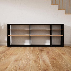 Sideboard Schwarz - Designer-Sideboard: Hochwertige Qualität, einzigartiges Design - 190 x 79 x 34 cm, Individuell konfigurierbar