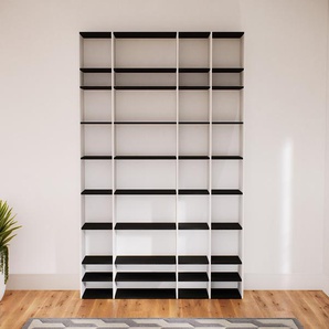 Bücherregal Schwarz - Modernes Regal für Bücher: Hochwertige Qualität, einzigartiges Design - 192 x 290 x 34 cm, Individuell konfigurierbar