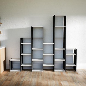 Bücherregal Schwarz - Modernes Regal für Bücher: Hochwertige Qualität, einzigartiges Design - 233 x 194 x 34 cm, Individuell konfigurierbar