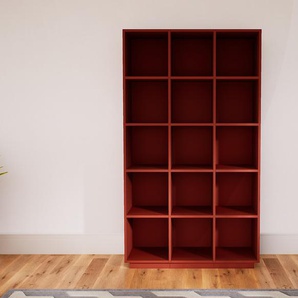 Bücherregal Terrakotta - Modernes Regal für Bücher: Hochwertige Qualität, einzigartiges Design - 118 x 200 x 47 cm, Individuell konfigurierbar