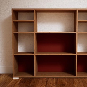Bücherregal Terrakotta - Modernes Regal für Bücher: Hochwertige Qualität, einzigartiges Design - 154 x 119 x 34 cm, Individuell konfigurierbar