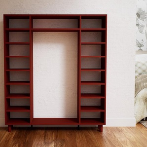 Bücherregal Terrakotta - Modernes Regal für Bücher: Hochwertige Qualität, einzigartiges Design - 154 x 168 x 34 cm, Individuell konfigurierbar