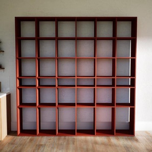 Bücherregal Terrakotta - Modernes Regal für Bücher: Hochwertige Qualität, einzigartiges Design - 233 x 232 x 34 cm, Individuell konfigurierbar