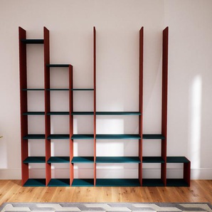 Bücherregal Terrakotta - Modernes Regal für Bücher: Hochwertige Qualität, einzigartiges Design - 269 x 252 x 34 cm, Individuell konfigurierbar