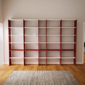 Bücherregal Terrakotta - Modernes Regal für Bücher: Hochwertige Qualität, einzigartiges Design - 339 x 232 x 34 cm, Individuell konfigurierbar