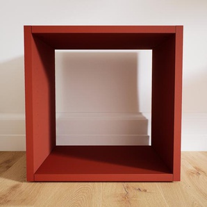 Bücherregal Terrakotta - Modernes Regal für Bücher: Hochwertige Qualität, einzigartiges Design - 41 x 40 x 34 cm, Individuell konfigurierbar