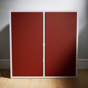 Kommode Terrakotta - Design-Lowboard: Türen in Terrakotta - Hochwertige Materialien - 79 x 79 x 34 cm, Selbst zusammenstellen