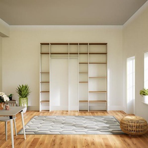 Bücherregal Weiß - Modernes Regal für Bücher: Hochwertige Qualität, einzigartiges Design - 267 x 271 x 34 cm, Individuell konfigurierbar