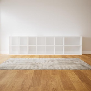Sideboard Weiß - Designer-Sideboard: Hochwertige Qualität, einzigartiges Design - 308 x 79 x 34 cm, Individuell konfigurierbar