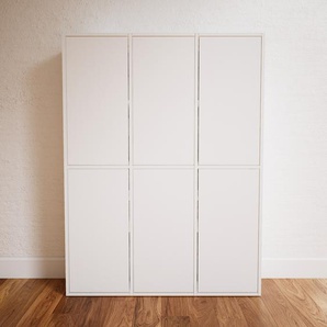 Highboard Weiß - Elegantes Highboard: Türen in Weiß - Hochwertige Materialien - 118 x 156 x 34 cm, Selbst designen