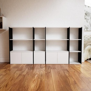 Sideboard Weiß - Designer-Sideboard: Türen in Weiß - Hochwertige Materialien - 228 x 117 x 34 cm, Individuell konfigurierbar