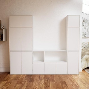 Aktenschrank Weiß - Flexibler Büroschrank: Türen in Weiß - Hochwertige Materialien - 228 x 194 x 34 cm, Modular